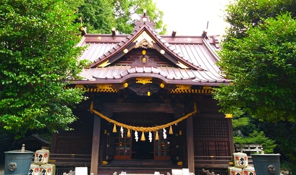 社殿正面の風景