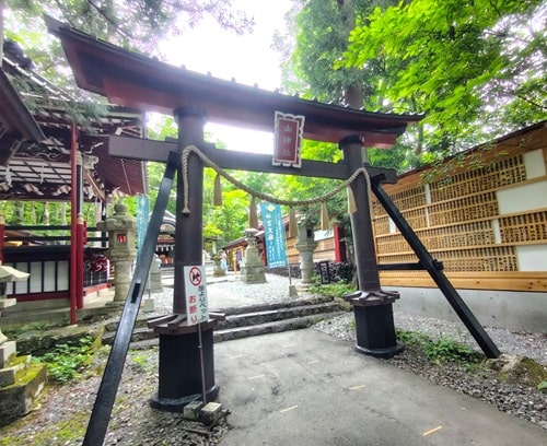 最期の鳥居の風景