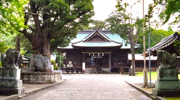 社殿前の参道の風景