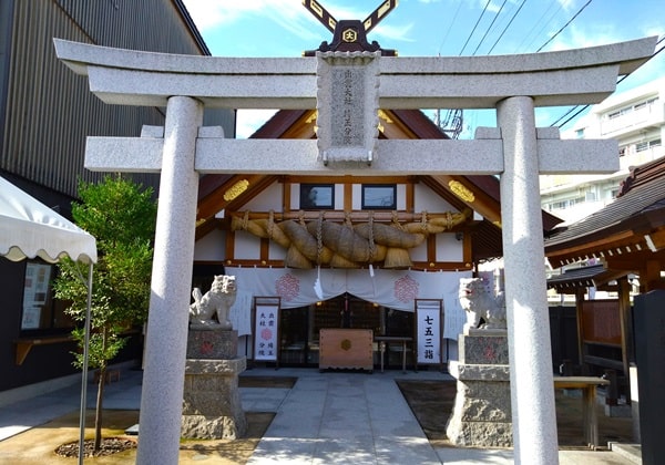 社殿正面の風景