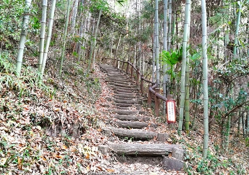 三峯神社に向かう道の風景