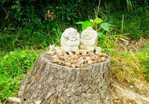石像がある様子