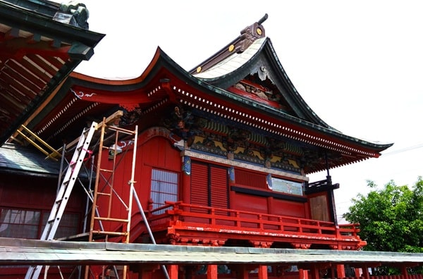 本殿横からの風景