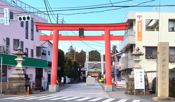 一の鳥居正面の風景