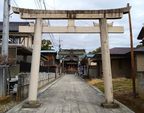 一の鳥居正面の風景