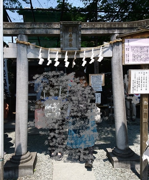 厳島神社の鳥居の風景