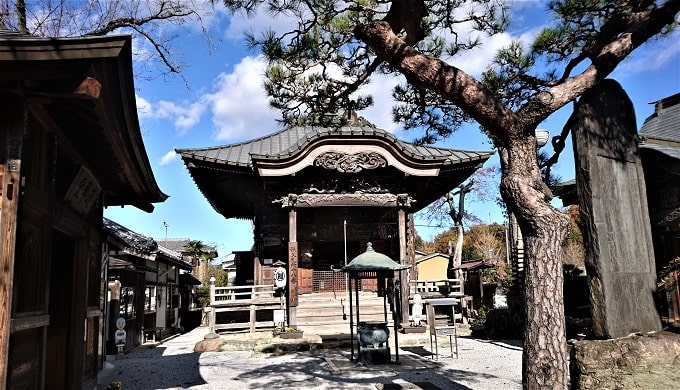 神門寺の観音堂正面の風景
