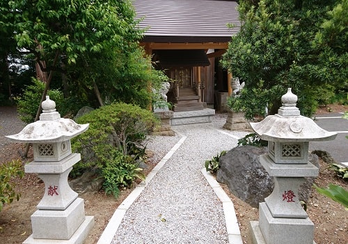 金鶏神社参道からの風景