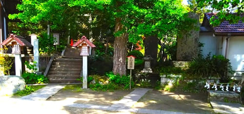 境内社が並ぶ風景