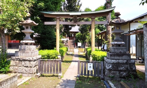 正面入り口となる鳥居の風景