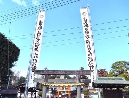 二の鳥居正面の風景